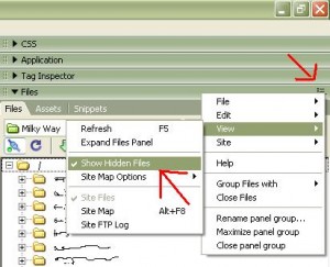 filezilla show hidden files